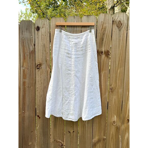 Reworked French Linen Midi Skirt — Sunday Honey Original - Picture 2 of 9